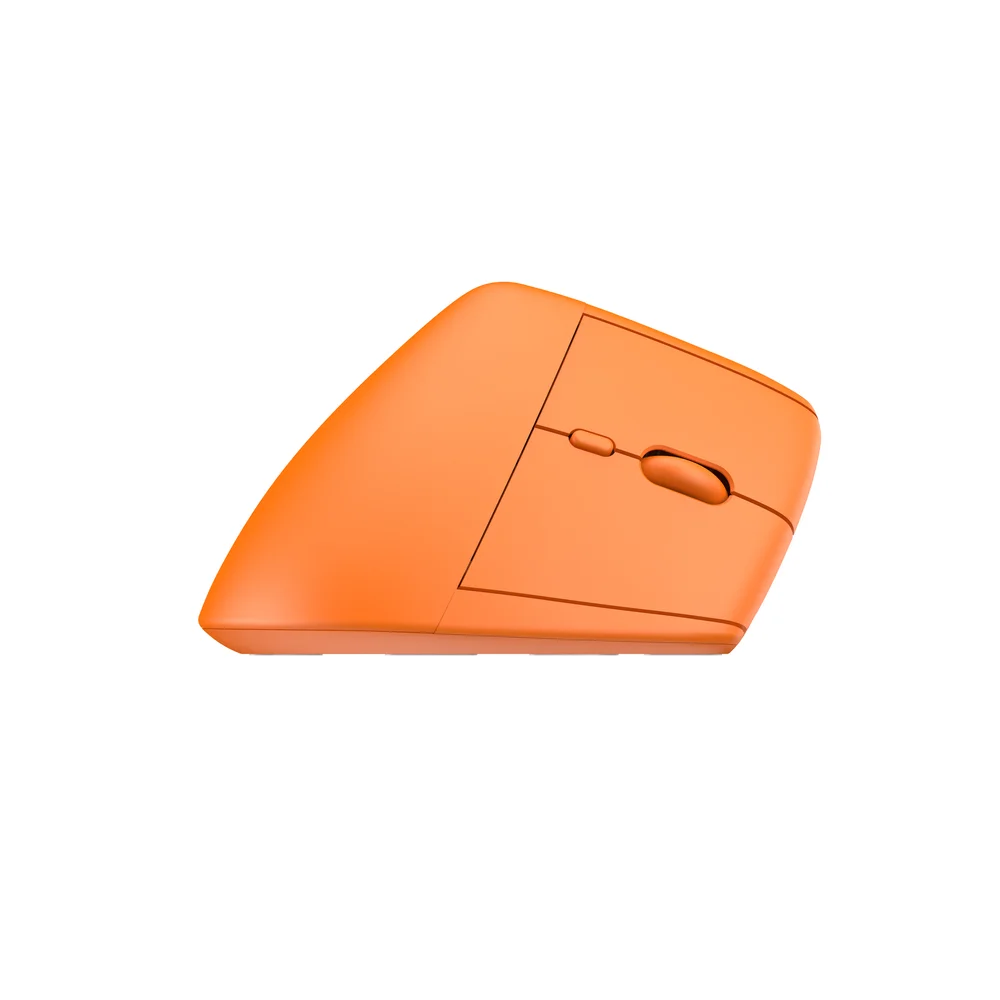 Imagem 4 de 5 do produto Mouse Bluetooth Sem Fio Wireless Vertical Ergonomico 2.4ghz Recarregavel Fire Phoenix D-m4 Laranja