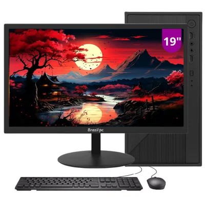 Computador Completo Bestpc Intel i5 8GB SSD 128GB Monitor LED 19" WINDOWS 10