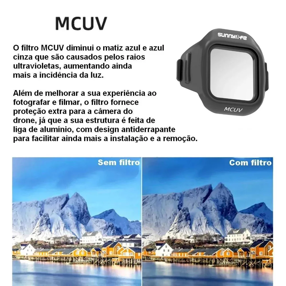 Filtro De Lente Mcuv Para Drone Dji Mini 5 Pro