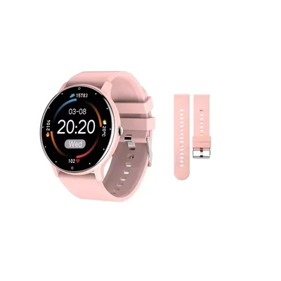 Smartwatch Peje Zw02 Pro A Prova D'água AmeLED Pulseira Extra-rosa