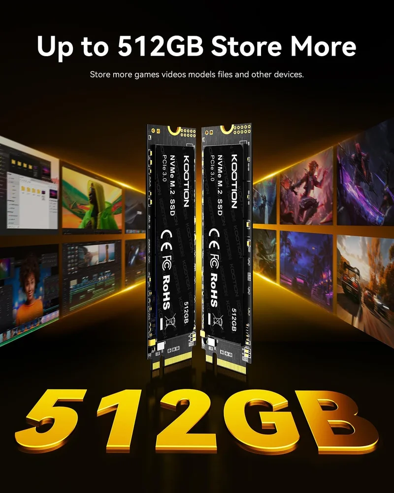 内蔵型SSD KOOTION NVMe SSD X16 Plus 1TB Gen4 TLC Kootion X16Plus M