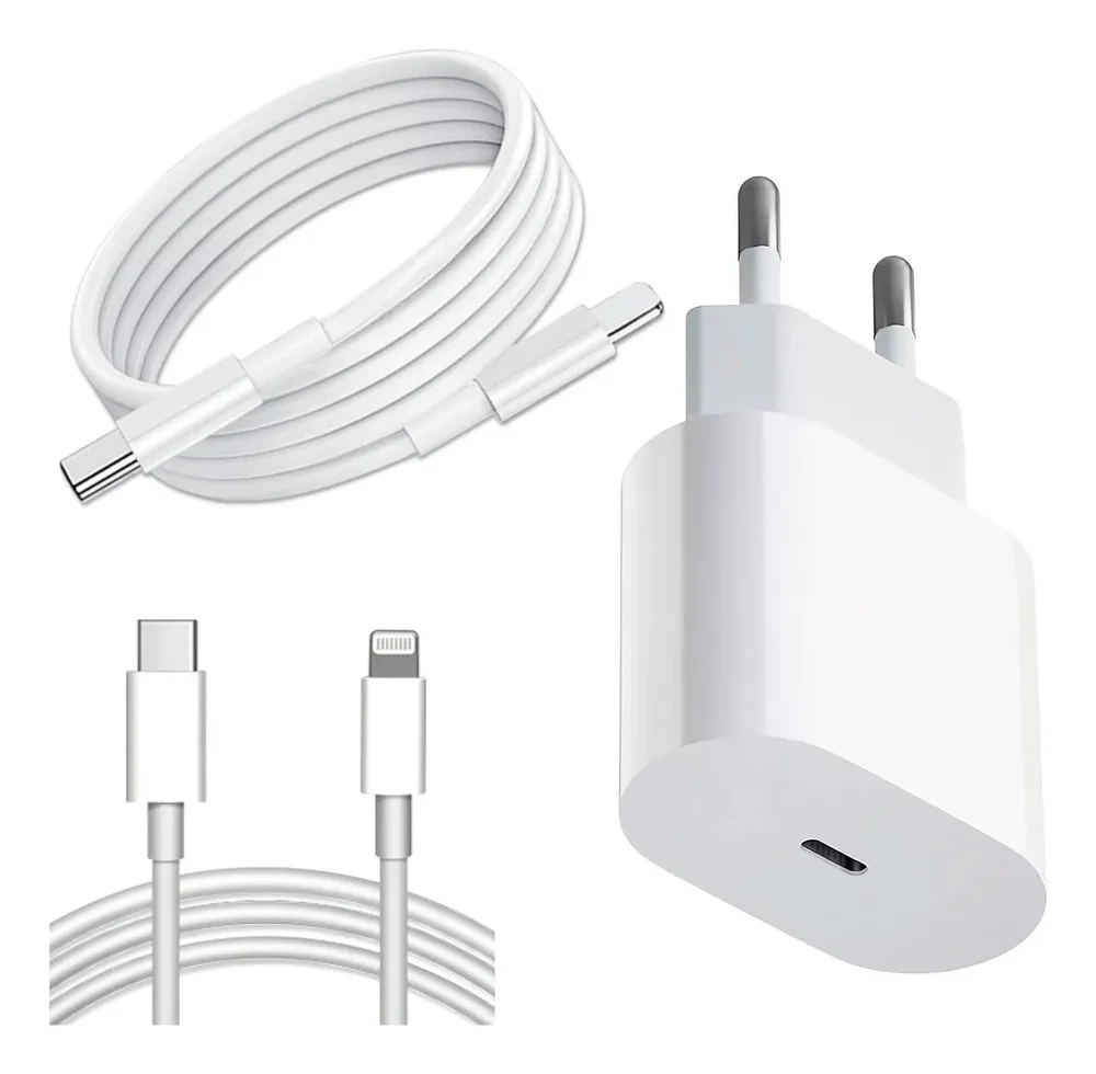 Carregador De Celular 30w Turbo Compatível Com Iphone 8 X Xr 11 12 13 14 Pro