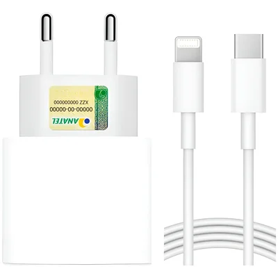 Carregador Turbo 30w Para Iphone 8 X Xr 11 12 13 14 Pro Max Branco