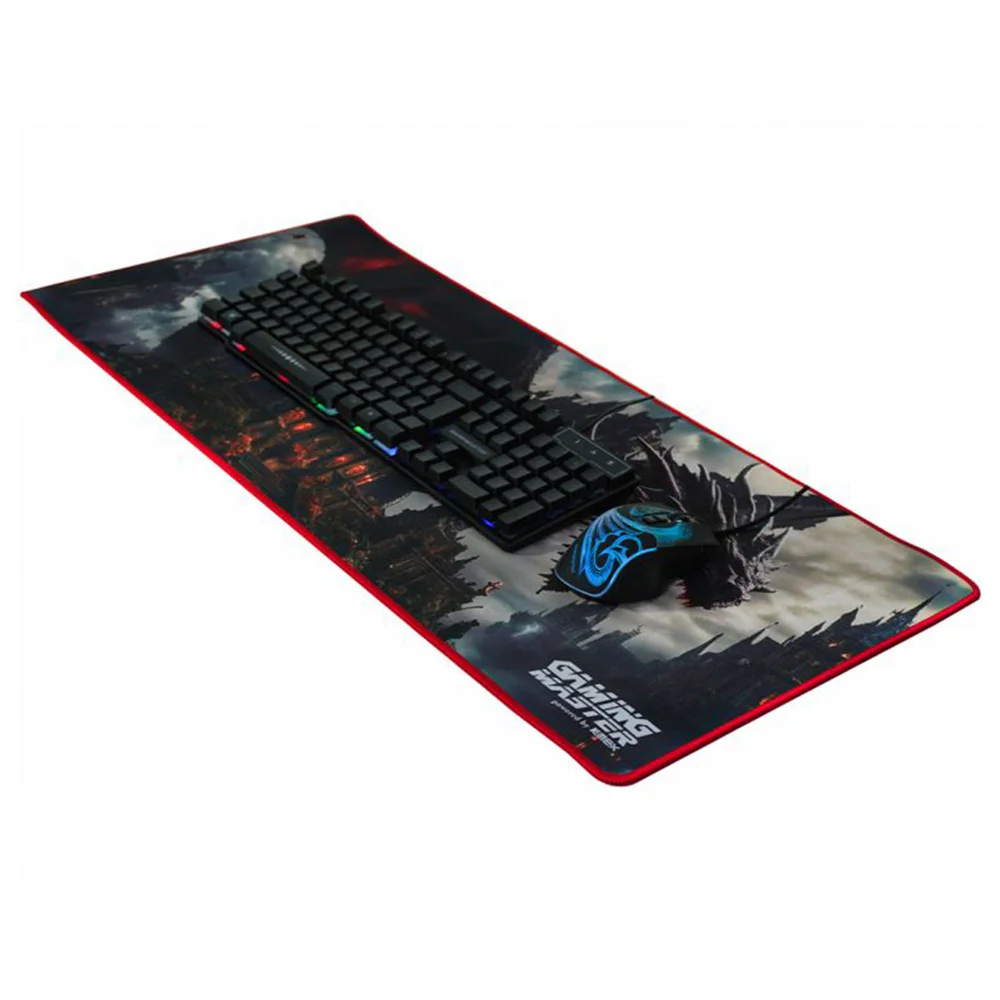 Mouse Pad Gamer K-mex Dragon Dynasty, Fx-x7935303, Grande, 80cm X 35cm, Base Emborrachada, Bordas Costuradas - Fxx79353031ck3x Mouse Pad Gamer K-mex Dragon Dynasty, Fx-x7935303, Grande, 80cm X 35cm, Base Emborrachada, Bordas Costuradas - Fxx79353031ck3x