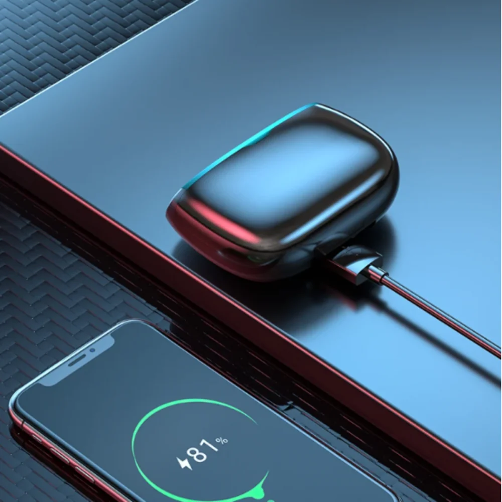 Imagem 5 de 5 do produto Fone De Ouvido Intra Auricular Bluetooth Com Case De Carregamento Visor Digital Altomex M38