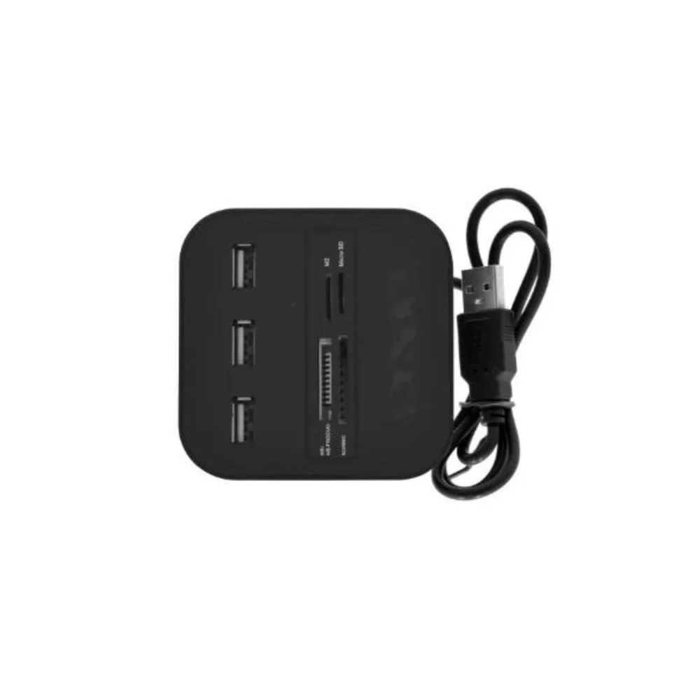 Imagem 3 de 3 do produto Hub Satellite A-hub07 Com 3 Portas + Leitor De Memória Sd