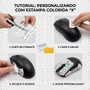 Adesivo Grip Universal P/ Mouse Gamer Branca C/ X Colorida