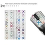 Adesivo Grip Universal P/ Mouse Gamer Branca C/ X Colorida