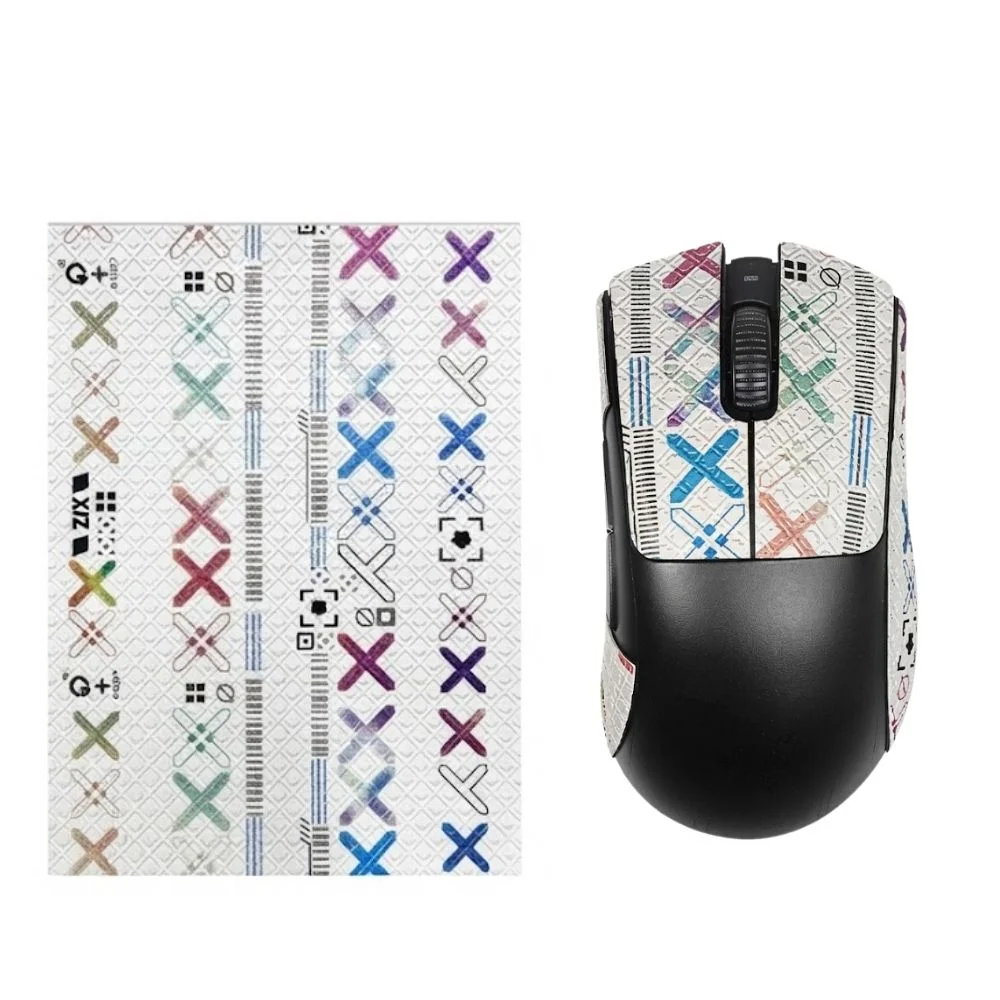 Adesivo Grip Universal P/ Mouse Gamer Branca C/ X Colorida Adesivo Grip Universal P/ Mouse Gamer Branca C/ X Colorida