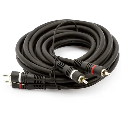 Cabo 2+2 Rca Profissional Com Fio Terra 5 Mt 5 Mt