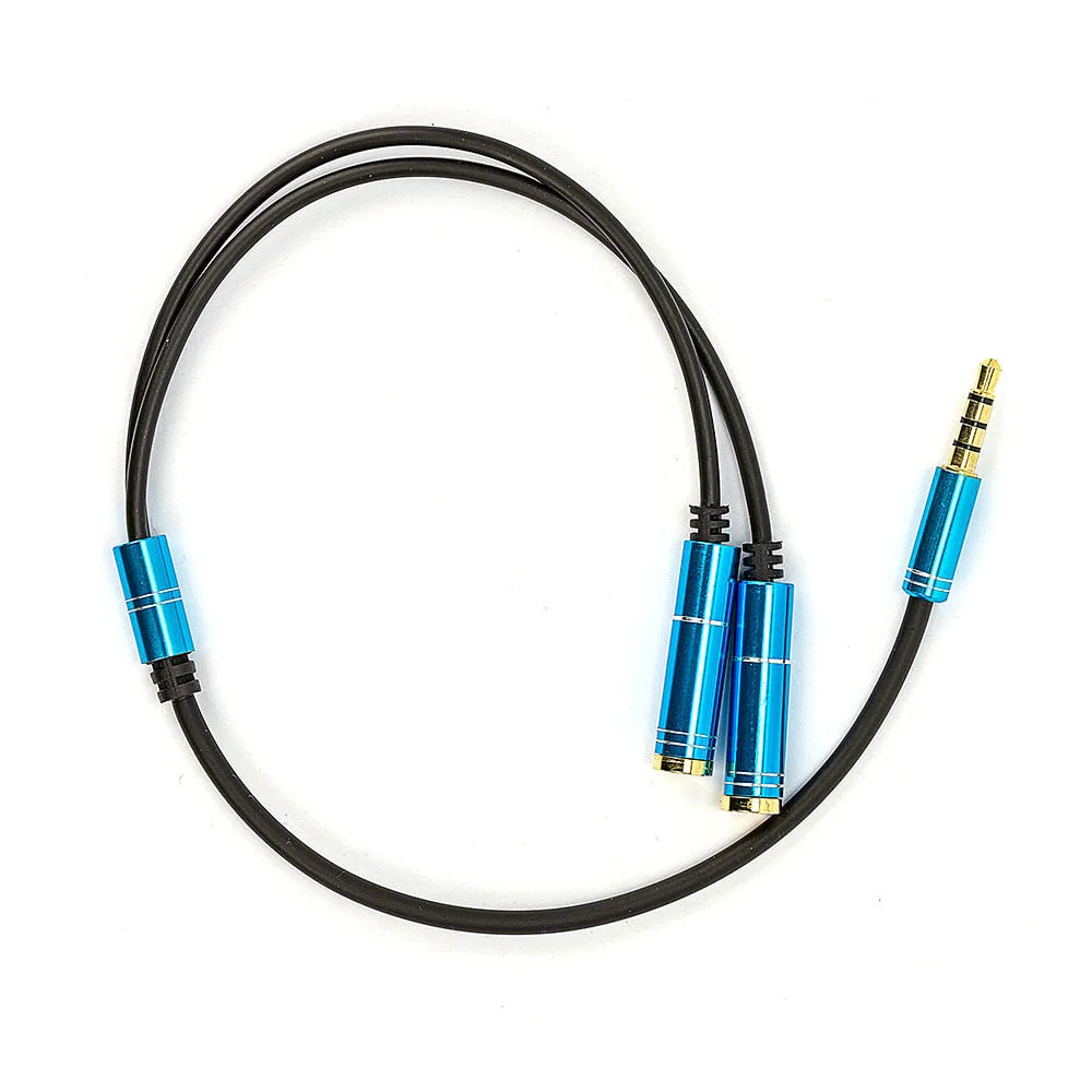 Imagem 2 de 4 do produto Cabo Adaptador De Fone De Ouvido P2 Macho Para P2 Fêmea