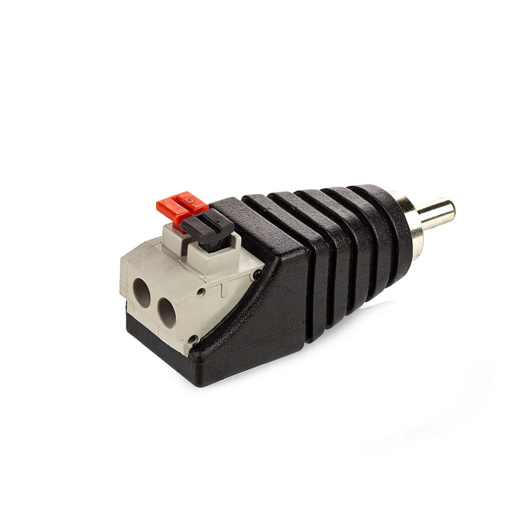 Imagem 2 de 2 do produto Adaptador Borne Pressão Rca Macho