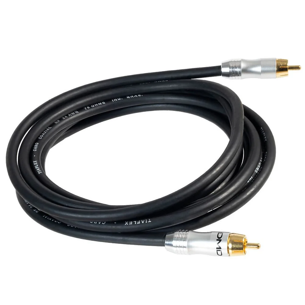 Imagem 3 de 3 do produto Cabo Coaxial Digital (spdif) Cirilo Cabos  Preto 8 Metros Preto 8 Mt