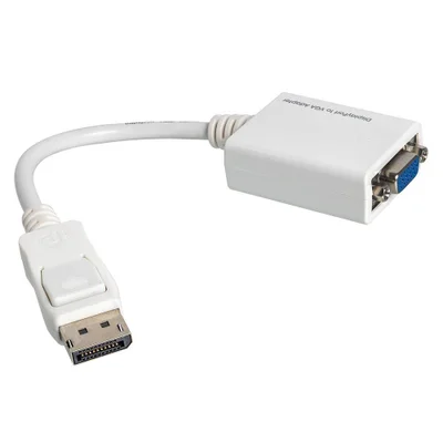 Cabo Adaptador Displayport Para Vga Branco