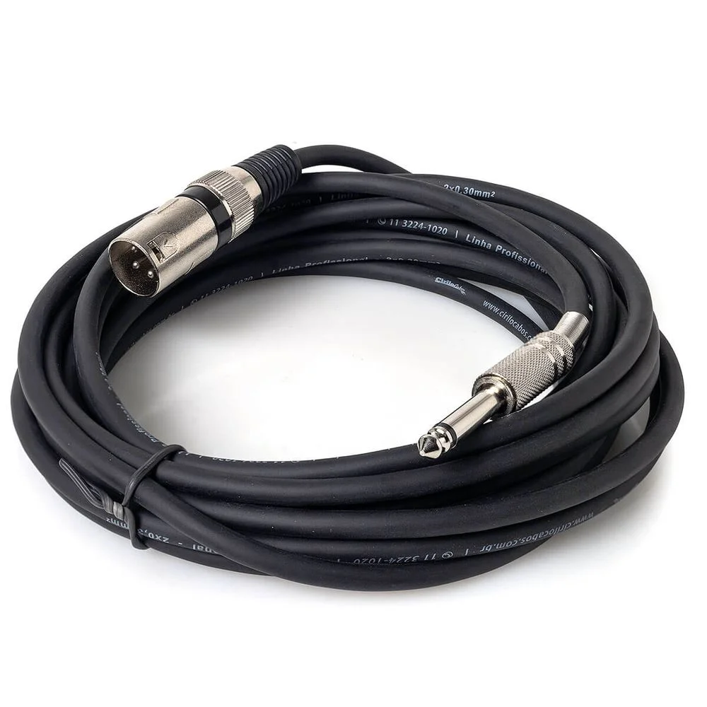 Imagem 3 de 4 do produto Cabo Adaptador P2 Fêmea Para 2 Xlr  Macho 8 Mt Macho 8 Mt