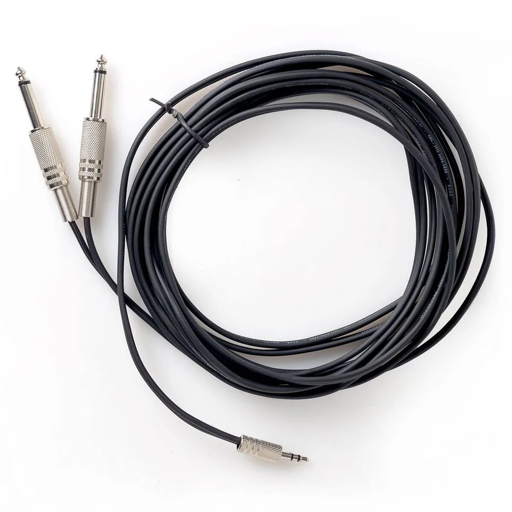 Imagem 3 de 4 do produto Cabo P2 Estéreo Para 2 P10 Mono 5 Metros 5 Mt