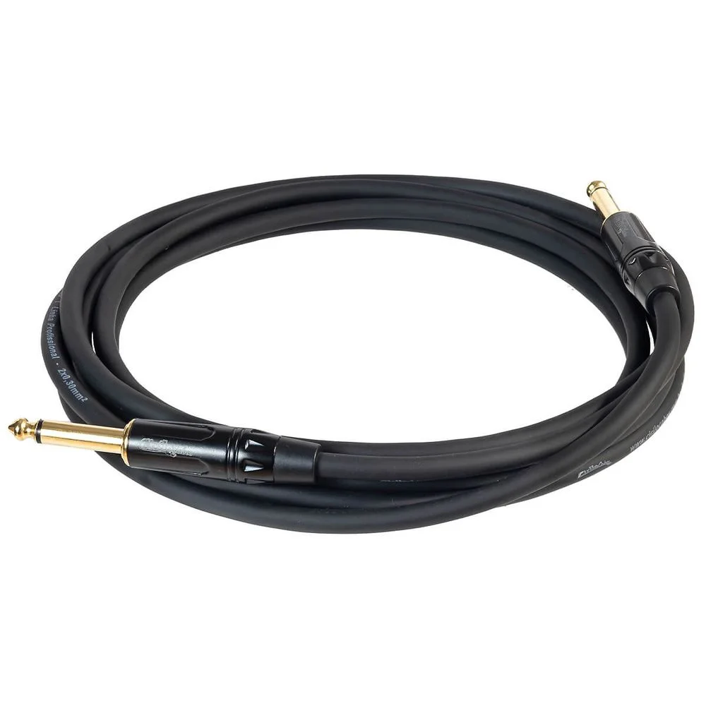Imagem 3 de 3 do produto Cabo P10 Para P10 Mono Profissional Preto 5 Metros Preto 5 Mt