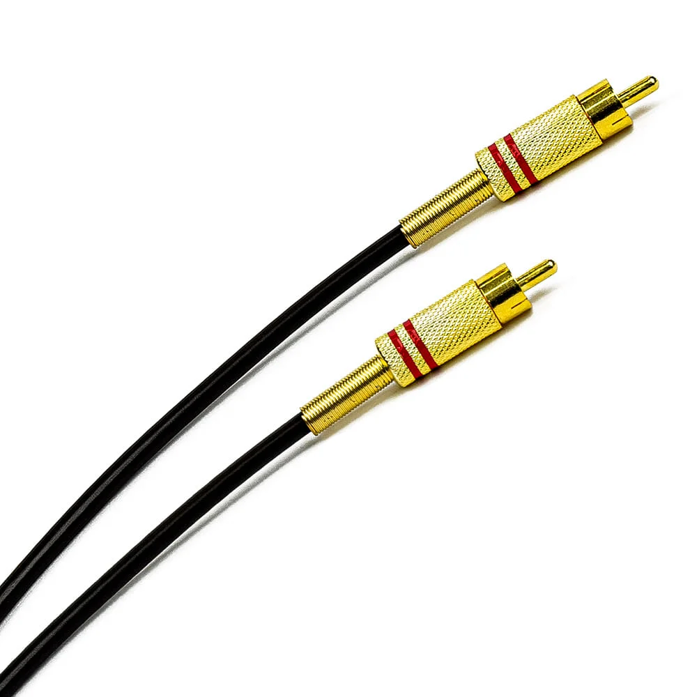 Imagem 2 de 3 do produto Cabo Rca X Rca Metal 5 Metros 5 Mt