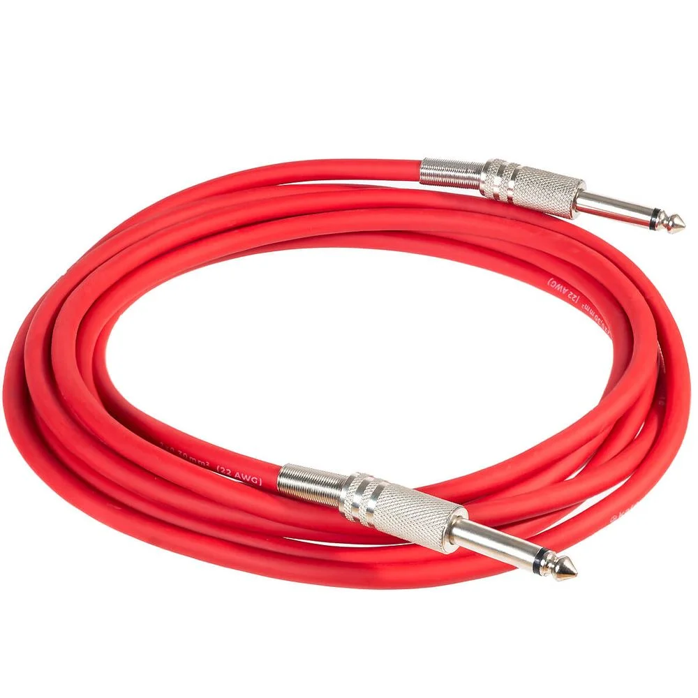 Imagem 3 de 3 do produto Cabo P10 Para P10 Mono
 Vermelho 5 Metros Vermelho 5 Mt