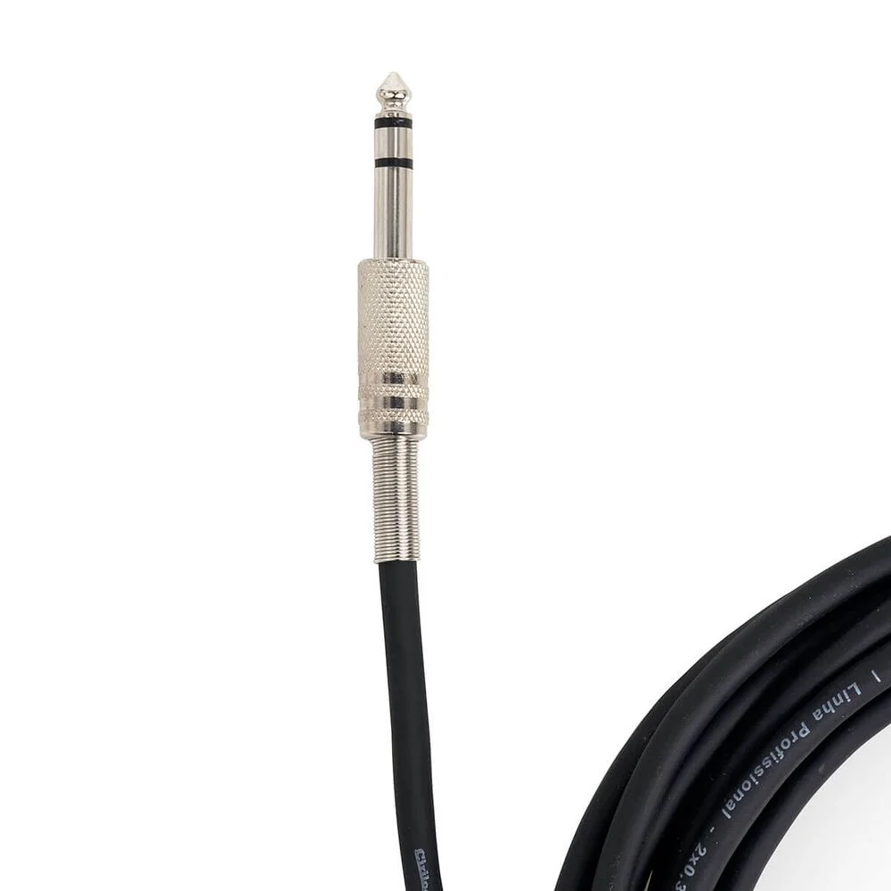 Imagem 4 de 4 do produto Cabo Adaptador Xlr Macho 90º Graus Para P10 Macho 90º Graus  Mono 8 Metros Mono 8 Mt