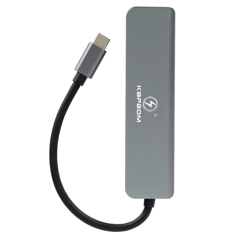 Imagem 2 de 5 do produto Hub Usb 6 Em 1 - HDMI, Usb-c, Usb 3.0, Cartão Sd, Micro Sd