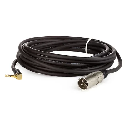 Cabo Profissional Xlr Macho Para P2 Estéreo 90 Graus 50 Metros 50 Mt