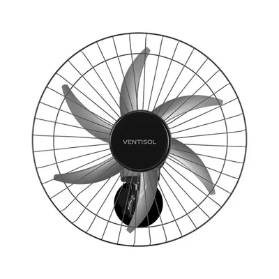 Ventilador Ventisol de Parede Steel 50Cm Preto Bivolt