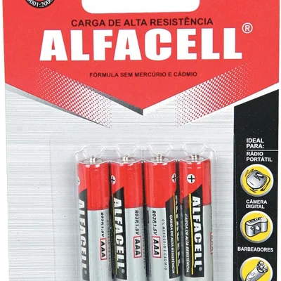Pilhas Alfacell Carga De Alta Resistência Tamanho:aaa