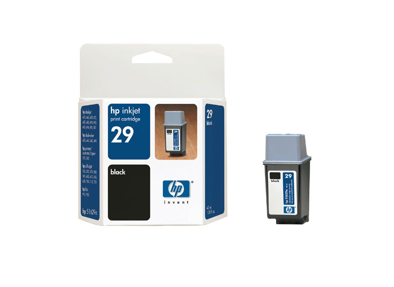 Cartucho Hp 29 Duplo 51629a Black 2x40ml  600  500  700  910