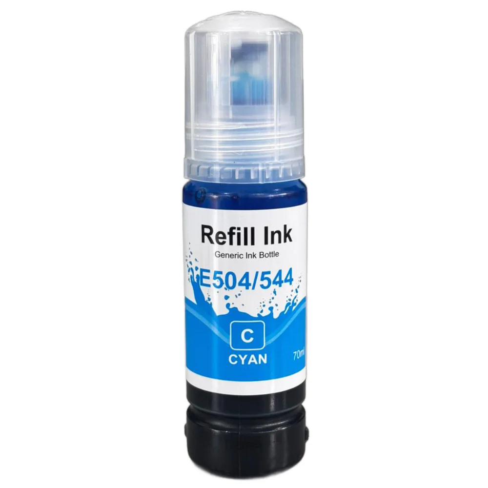 Tinta Compatível Para Epson L3150 L3110 L3250 70ml 544 504 Ciano Tinta Compatível Para Epson L3150 L3110 L3250 70ml 544 504 Ciano