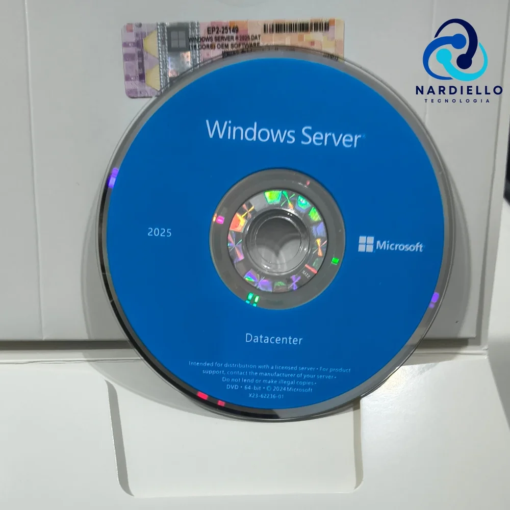 Imagem 5 de 5 do produto Windows Server 2025 Datacenter 16 Core - Licença COEM  - Licença Mídia física 64bits (Produto Físico)