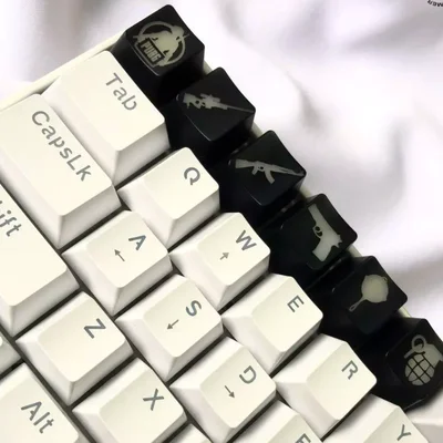 Kit Com 6 Keycaps Personalizadas, Pubg