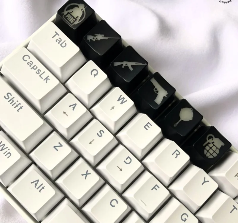 Imagem 2 de 5 do produto Kit Com 6 Keycaps Personalizadas, Pubg