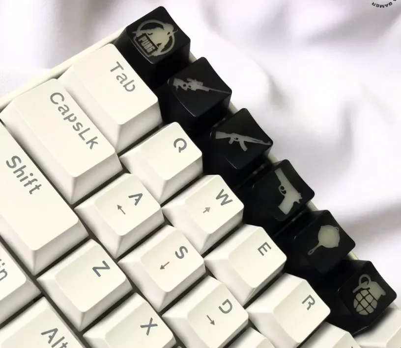 Imagem 4 de 5 do produto Kit Com 6 Keycaps Personalizadas, Pubg