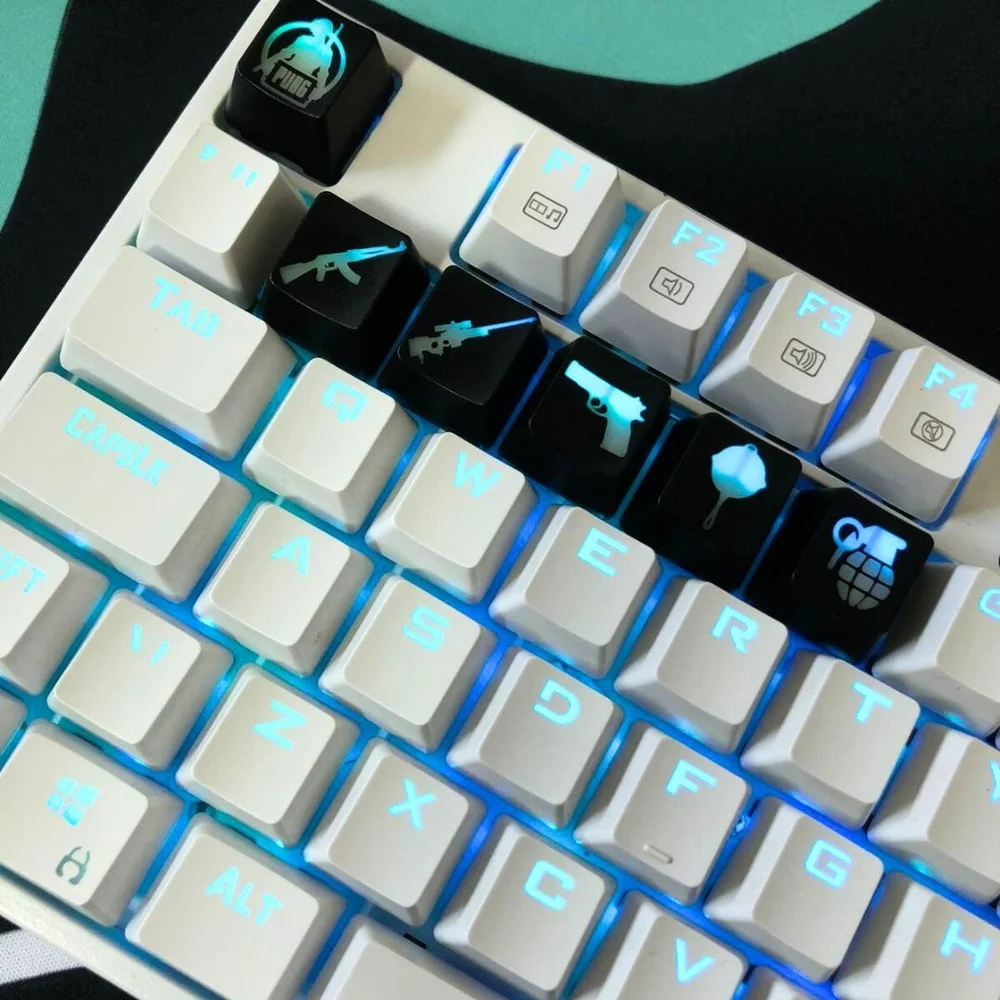 Imagem 5 de 5 do produto Kit Com 6 Keycaps Personalizadas, Pubg