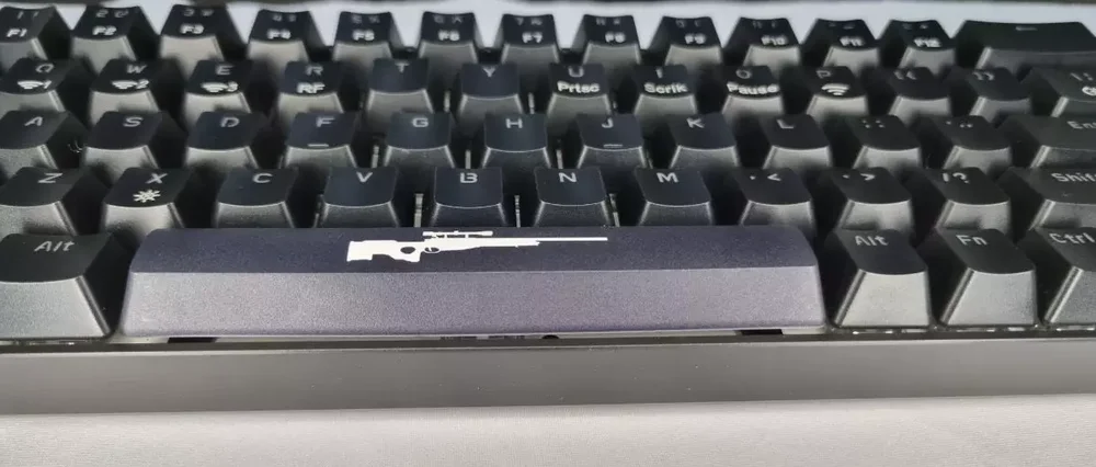 Keycaps Decorativo, Awp Cs2 Para Teclado Mecânico, Preta