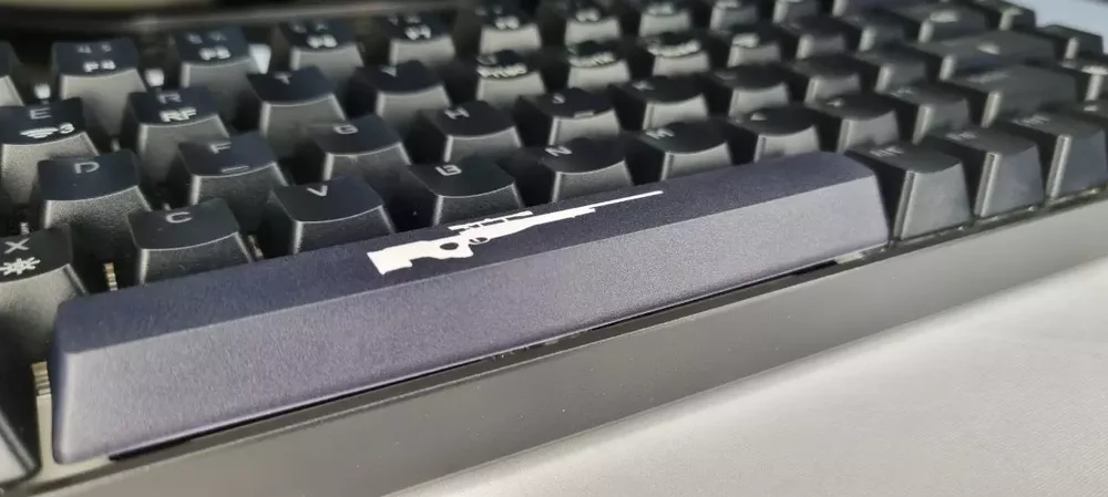 Keycaps Decorativo, Awp Cs2 Para Teclado Mecânico, Preta