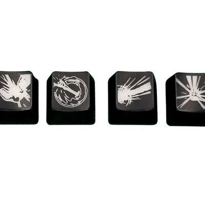 4 Keycaps Personalizadas, Lux,  League Of Legends
