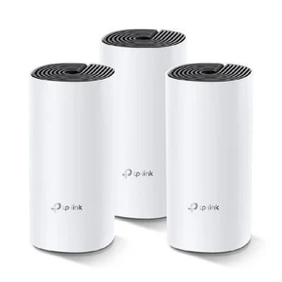 Kit C/3 Roteador Tp-link Deco M4 Archer Ac1200 Gigabit Dual Band 2.4/5 Ghz - Deco M4 C/3 Ppb