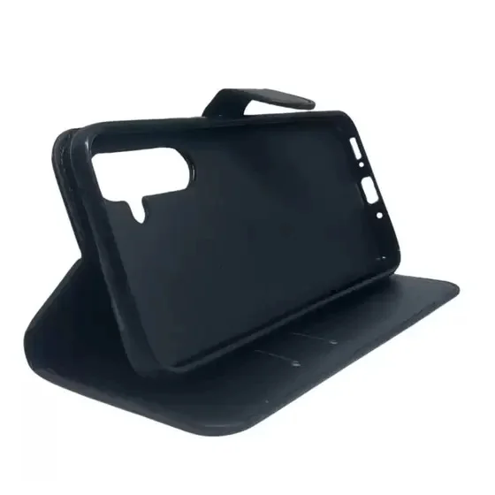 Imagem 2 de 5 do produto Capa Carteira Com Flip Preta Para Samsung Galaxy A04s