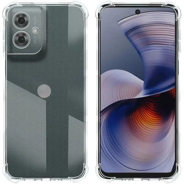 Imagem 4 de 5 do produto Capa Anti Choque + Película 3d De Vidro Privacidade Para Moto G55