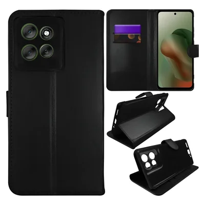 Capa Carteira + Película 9d Cerâmica Flexível Para Moto G56 5g