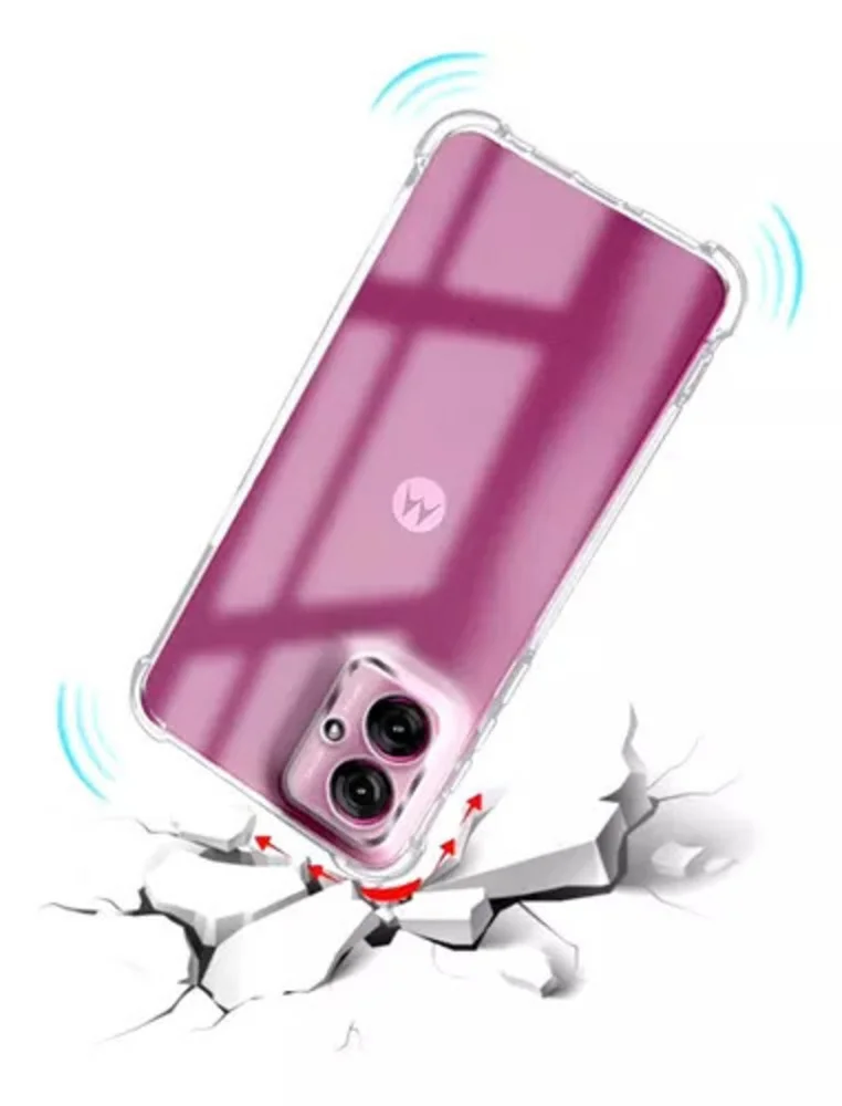 Imagem 3 de 5 do produto Capa Capinha Transparente Anti Shock Para Motorola Moto G55