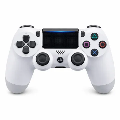 Controle Sem Fio Compatível Com Play4 Ps4 Playstation 4 / Slim / Pro / PC E Smart Tvs Samsung Branco