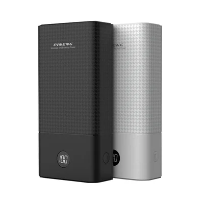 Carregador Portátil 30000 Mah Power Bank Bateria Turbo Pineng Pn899 Cor:branco