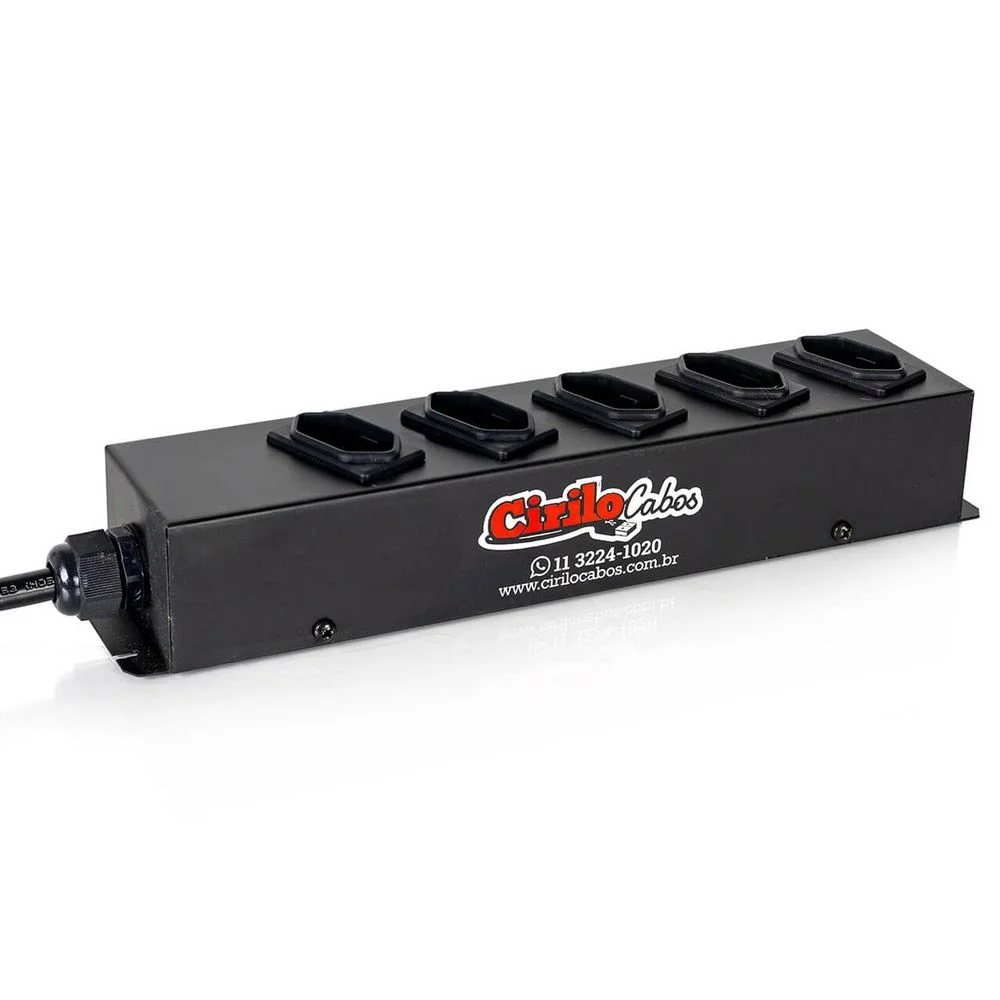 Imagem 4 de 5 do produto Extensão Com 5 Tomadas Cabo Pp 3x1,50 Mm² 20a 90 Metros 20 A 90 Mt