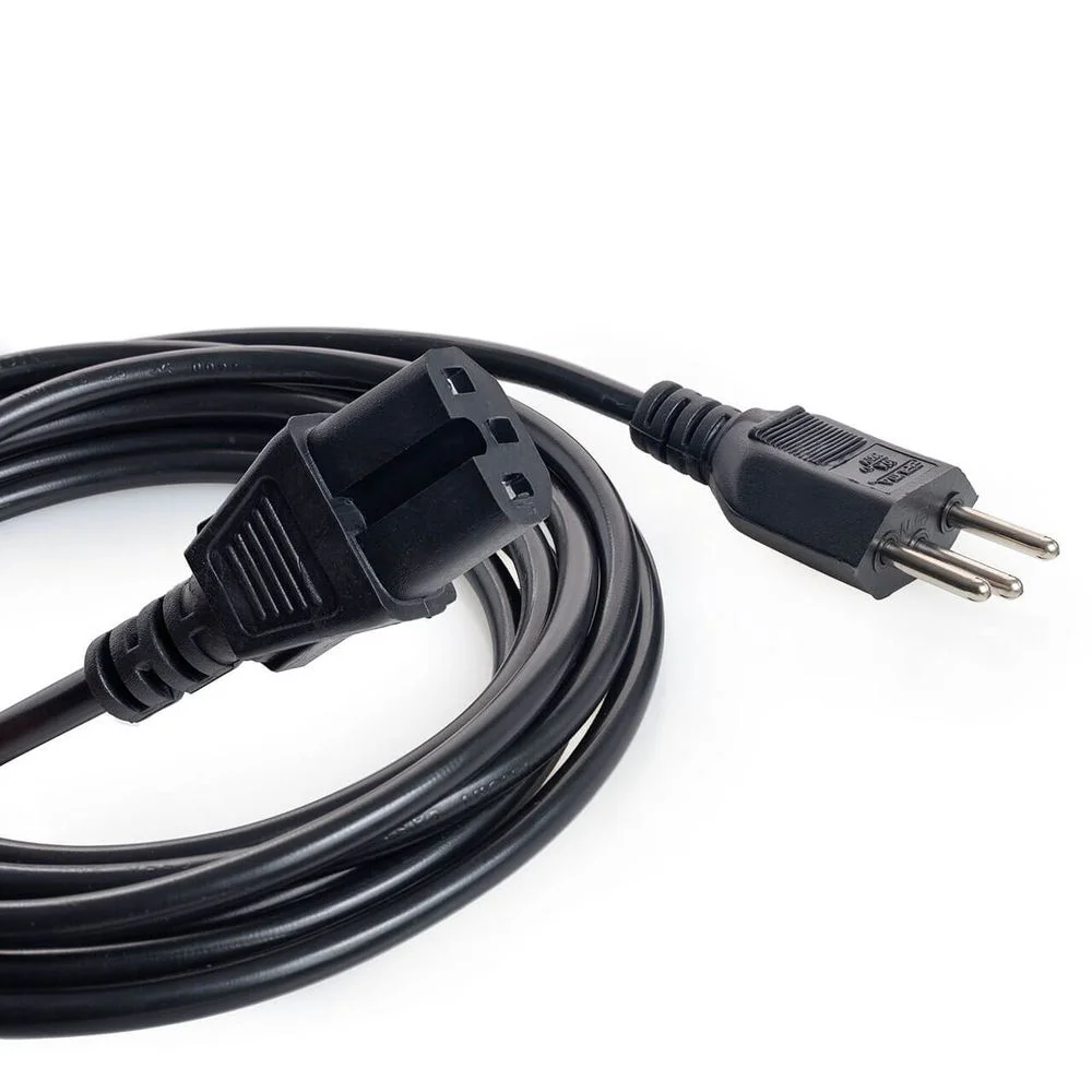 Imagem 3 de 3 do produto Cabo De Força Novo Padrão 10a Tripolar Iec C15 10 Mt 10 Mt