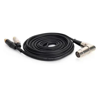 Cabo Midi Din 90º Profissional Para 2 Rca Pontas Metálicas 8 Metros 8 Mt