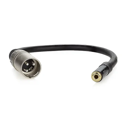 Cabo De Áudio Profissional P2 Fêmea Para Xlr Macho 8 Metros Macho 8 Mt