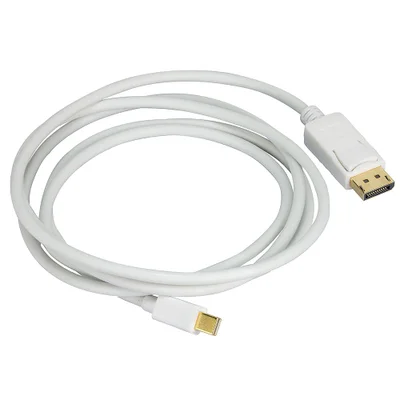 Cabo Mini Displayport Para Displayport Branco
